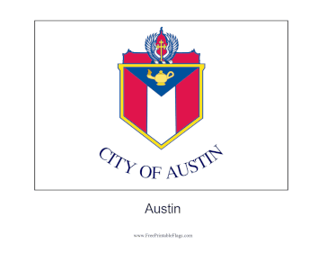 Austin Free Printable Flag