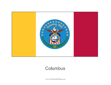 Columbus Free Printable Flag