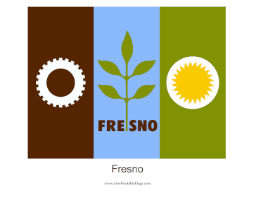 Fresno Free Printable Flag