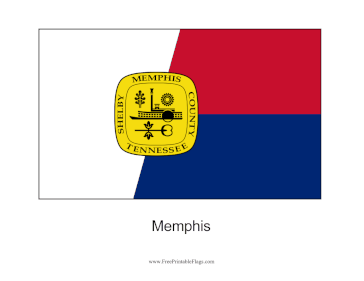 Memphis Free Printable Flag