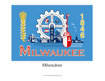 Milwaukee Free Printable Flag