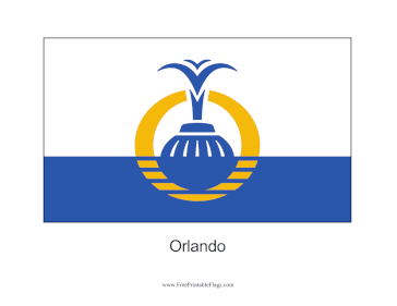 Orlando Free Printable Flag