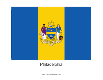 Philadelphia Free Printable Flag