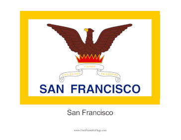 San Francisco Free Printable Flag