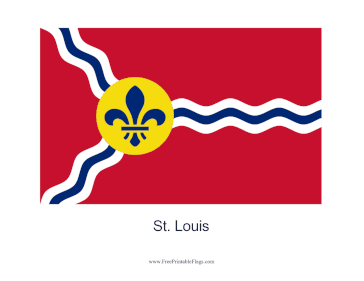 St Louis Free Printable Flag