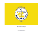 Anchorage Free Printable Flag