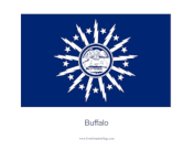 Buffalo Free Printable Flag