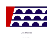 Des Moines Free Printable Flag