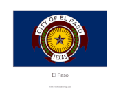 El Paso Free Printable Flag