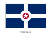 Indianapolis Free Printable Flag