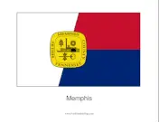 Memphis Free Printable Flag