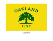 Oakland Free Printable Flag