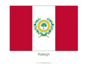 Raleigh Free Printable Flag